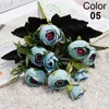 Decorative Flowers 1 Bouquet Rose Pink Silk Peony Artificial Flower 6 Big Head Fake For Family Wedding Decoration Indoor