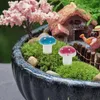 Dekorativa blommor 80 PCS Fake Mushroom Toy Garden Model Tiny Figurines Mini Mushrooms Staty Decor Fairy Bonsai Ornament