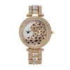 luxury designer jewelry women diamond leopard watch Gold Bracelet Wristwatches Luxury watch nice casual new female clock265k