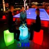 Vente de meubles led 40CMx40CMx40CM LED couleur meubles PE LED banc chaise carrée RGB hom décor de jardin 1 ensemble lot2802