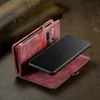Wallets Caseme Wallet Case voor Samsung Galaxy Note 20 Lederen multifunctionele ritssluiting Stand 2 in 1 Flip Leather Case Note20
