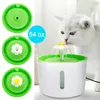 1 6L Automático Cat Dog Water Fountain LED Electric Pet Drinking Feeder Bowl USB Mute Dispenser Pets Drinker Bowls Feeders246O
