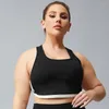 Йога наряд Summer High Impact Sports Bra Plus Size Women Trabout Tops Shockper -Gathering Fitness Push Up Одежда