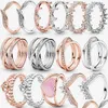 Three Stone Rings 2022 925 Sier Ring Princesss Sparkling Love Ms. Pandora Betrokken bij sieraden Mode Accessoires Drop Delivery Dhoqb