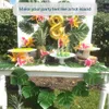 Nagrobki 90 sztuk 6 rodzajów sztucznych liści dłoni tropikalne liście dekoracje na imprezę dżungli Dekoracje plażowe urodziny luau hawajskie