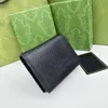 2023 Summer New Wallet Top Design Designer Bag Luxury Material Strato superiore Pelle bovina Fine Small Sandwich Card Bag Wallet