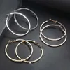 Hoop Huggie Große Kleine Kreis Ohrringe Für Frauen Weibliche Rose Gold Schwarz Ring Ohr Schmuck Ladies274F