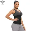 Tummy Control Body Shaper Perdita di peso Pancia Corsetto Sauna Cintura sottile Due cinture Supporto posteriore 9 ossa d'acciaio Vita da ginnastica