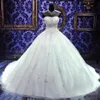 Princess Beads Crystal Ball Gown Wedding Dresses Sweetheart Neck Lace-Up Beading Wedding Bridal Bowns Plus Size271s