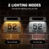 Altro Home Decor Numero civico Indirizzo Segno LED Strumento di illuminazione Solar Doorplate Lamp Houses Wall Outdoor 230721