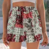 Dames Shorts Vrouwen 2023 Zomer Grote Harajuku Bloemen Volledige Print Casual Ins Losse Paar Hawaiian Beach Joggingbroek