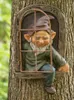 Decorazioni da giardino Statua del nano Elfo che esce Abbracciatore di alberi Miniature Decoracion Jardin Esterno Soprammobili Decorazione per esterni 230721