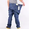 taglie forti uomo pantaloni hiphop top in cotone jeans uomo pantaloni lunghi larghi dritti marca taglia 50 52 per 160 kg266B