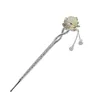 Hairpins 925 sterling silver antique Hotan Jade lotus and gift hairpin step tassel hanfu dished hair shop is versatile