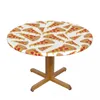 Table Cloth Waterproof Tablecloth Round Elastic Slice Pizza Cover Coffee Pad