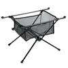 Mobilier de camp extérieur pliant filet sac Camping Table de rangement maille poche poche suspendue organisateur de vaisselle outils de grande capacité