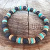 MG0376 New Arrival Design Coconut Shell Bracelet Fashion Women's Lava Turquoise Bracelet Igniting Creativity Jewelry290J