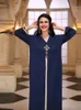 Roupas étnicas Eid Mubarak Ramadan Abaya Dubai Turquia Islam Hijab Muçulmano Moda Vestido Longo Kaftan Robe Longue Femme Vestidos Para Mulheres Caftan 230721