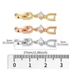 Łańcuch linków Weimanjingdian Biała różowe złoto kolor plastowane przedłużacze klamry do bransoletki lub naszyjnika252T