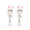 Stud Earrings DIY Making Cute White For Women Girl Exquisite Lovely Cartoon Animal Jewelry Gift Brines 2023