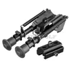 6"-9" Style Tactical Bipod 5 Levels Adjustable Spring Loaded Legs for hunting