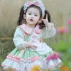 2023 premier anniversaire robe fille enfants espagnol élégant Patchwork robes de bal pour les fêtes infantile filles écossais Lolita robes