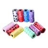 10 Roll Portable Degradable Pet Waste Pick Poop Bag Printing Doggy Clean Up Bag Trash Sopor Bag Color Random 201111299V