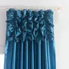 Luxury Valance & Curtain Ready Made Window Treatment Drapes For Living Room Bedroom Solid Color Panel Customized order balance pa210B