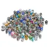 50PCS Mixed Styles Whole Multicolor Crystal Alloy Beads Charms For Pandora DIY Jewelry European Bracelets Bangles Women Girls 266n
