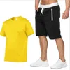 Tute da uomo Cottonhemp Summer Two Piece Set Uomo T-shirt manica corta Top corto Pantaloncini Design Fashion AXZ 230721