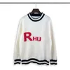 Men's Plus Size Hoodie and Sweatshirt Designer Letter Embroidered Round Neck Sweater Classic Jacquard Sweater Color Black and White Size m-3xl k3e33