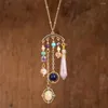 Colares pendentes estam design fêmea colar de cristal feminino bohemian miyuki cadeia jade para mulheres presentes de presente