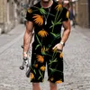 Tute da uomo Modello di fiori e piante Streetwear Abito da uomo Uomo / Donna Hip Hop Racksui Magliette Royal Society Harajuku Abbigliamento da uomo