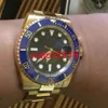 Luxury Watch New 18k Gelbgold Blaues Zifferblatt Automatische Herren Uhr 116618 BL Mechanische Herren Uhren Herren Uhr Top Quality270o