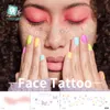 Freckles Face Tattoo Cute Small Heart Women Temporary Tattoos Face Stickers Eye Make Up Decal Waterproof Tattoos For Girls Woman