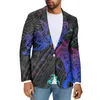 Abiti da uomo Tribale polinesiano Tongan Totem Tattoo Stampe Tonga Boutique di moda Elegante abito da lavoro Slim Blazer Scollo a V Abbigliamento da ufficio