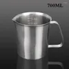 Bottiglie d'acqua Misura multifunzionale Graduato/cottura/liquido/latte Misuratore di vetro Caraffa da caffè in acciaio inossidabile per utensili da cucina