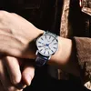 Benyar New Men Watch Luxury Top Brand Automatic Week Date Military Fashion Male Male Quartz Leather Wristwatch Relogio Masculino3063