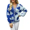 Women's Knits Vintage Oversized Chunky Knit Cardigan Sweaters Retro Style Loose Fit Button Front Outwear Coat