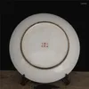 Płyty Peach Tree Projekt oznacza długowieczność chiński styl jingdezhen ceramiczny wiszący talerz dekoracja domowa akcesoria domowe
