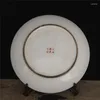 Platen Perzikboom Ontwerp Betekent Lange Levensduur Chinese Stijl Jingdezhen Keramische Opknoping Plaat Decoratie Woonaccessoires