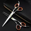 Professional Japan 440C 6 tum hår sax Set Cutting Barber Makas Haircut Scissor Thinning Shears Frisör SCISSORS1234M
