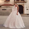 Sexy Otwarta Suknia ślubna bez rękawów Vestido Noiva Applique Lace Backless Suknie szata de Mariage3330