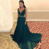 Новое прибытие вечернее платье Emerald v Формальное vestido noiva sereia prom Parm Part