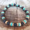 MG0376 New Arrival Design Coconut Shell Bracelet Fashion Women's Lava Turquoise Bracelet Igniting Creativity Jewelry290J