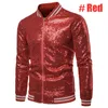 Giacche da uomo Uomo Maschile con paillettes Elegante Slim Long Slve Giacca da baseball Cappotto Cappotto con cerniera Giacca da cerimonia nuziale Giacca da smoking Cappotto da notte Clubwear 230721