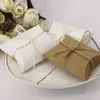 100 pcs Bon Kraft Papier Oreiller faveur Boîte De Mariage Faveur Bonbons Boîtes De Noël Coffrets Cadeaux New2741
