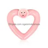 Pipe per fumatori Moke Shop Accessorio per fumo a forma di cuore in ceramica rosa Pipa per erbe con accessori per ciotola di tabacco Drop Delivery Home Garden H Dhef5