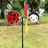 Decorazioni da giardino Animale Ape Sei colori Mulino a vento tridimensionale Cartone animato Giocattoli per bambini Decorazione domestica Girandola Whirligig Yard Decor 230721