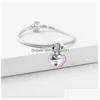 Charms 925 Sterling Silber Muttertag Mutter Herz Schloss Anhänger DIY Feine Perlen Fit Pandora Jewerly Armband Geschenk Zubehör Drop Delive Dhgzl